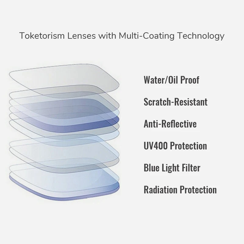 Toketorism Multifocal Lenses Customize Photochromic Anti Blue Light Progressive Prescription Glasses multifocal glasses lenses prescription glasses lenses optical lenses prescription lenses