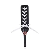 36cm Lace Up Paddle Riding Crops Flogger Horsewhips Spikes Leather Spanking Paddle Slapper Riding Spurs 2