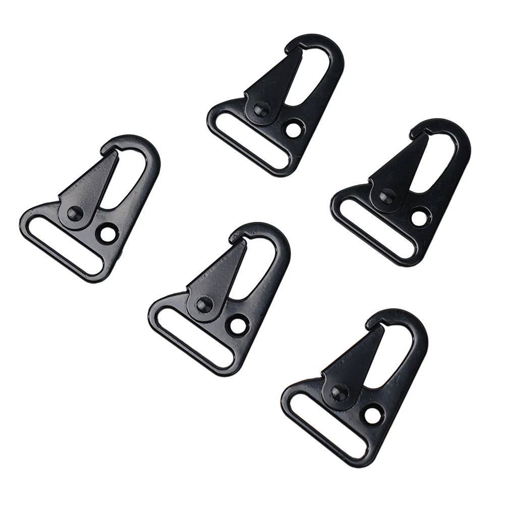 

Buckle Hooks Camping Eagle Mouth Hanging Outdoor 5Pcs Aluminum alloy Attachment Belt Black Replacement Durable