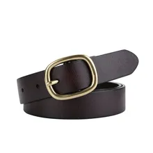  Gold V-letter Belt Women's Fashion Belts Black Brown Cinturon Girl Waistband 
