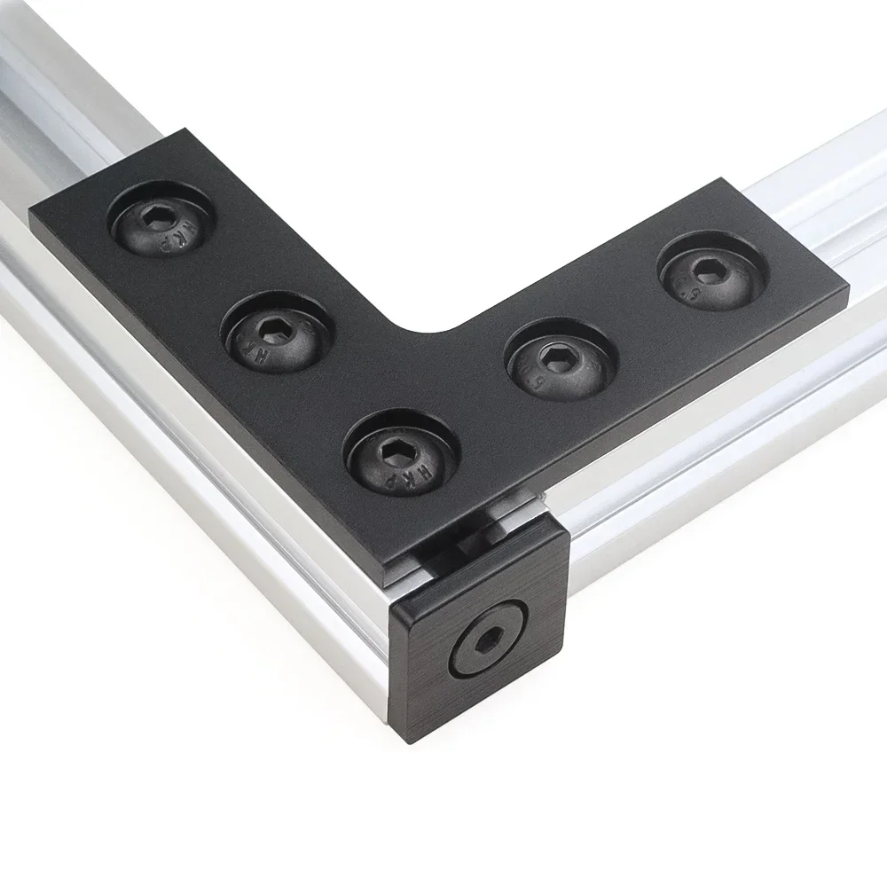 Stainless Steel Angle Bracket Openbuilds L Type Joining Corner Connector Plate 90Degree 5 Holes for Aluminum Profile 4Pcs/lot for stainless steel angle bracket,angle bracket,angle connector