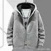 Autumn Winter Thickened Fleece Coat for Men's Trendy Fatty Hooded Plus Size Warm Fleece jacket Fat guy 190kg 12xl 11XL 10XL 4