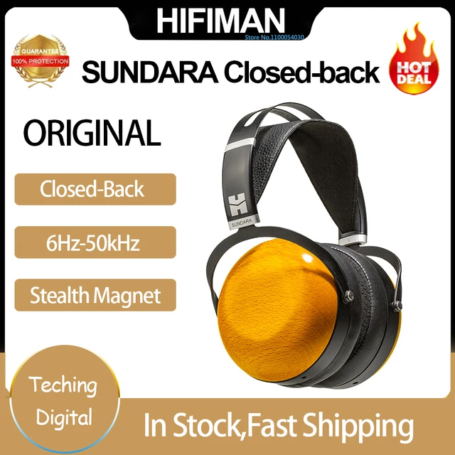 Headphones Audiohifiman Sundara Planar Magnetic Headphones - Wood Ear  Cups, Wired Audio