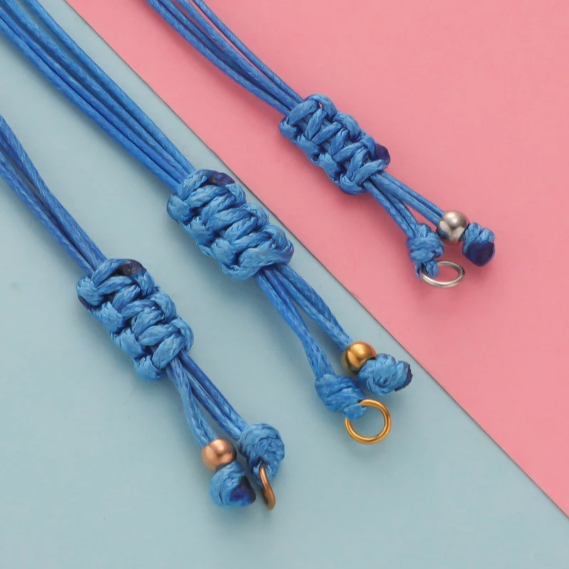 Braided Cord Bracelet Blue Rope Bracelet Fabric Bracelet Teal Blue