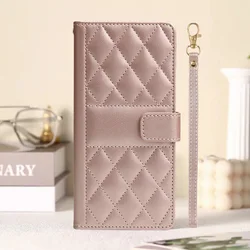 Compact Fragrance Wallet Case with Card Slot & Kickstand - Premium Magnetic Flip Leather Design - Galaxy S24 Ultra (Rose gold)