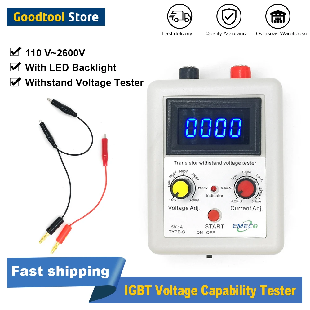 110 V2600v Igbt Voltage Capability Tester Diode Mos Triode Led