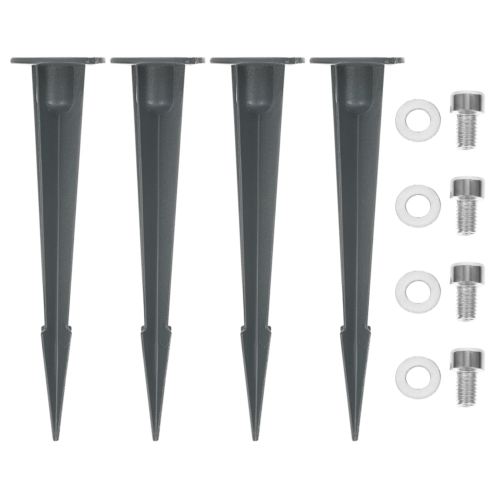 

4 Pcs Lawn Light Pole Replacement Outdoor Solar Lights Stakes for Solar Outdoor Lights Metal