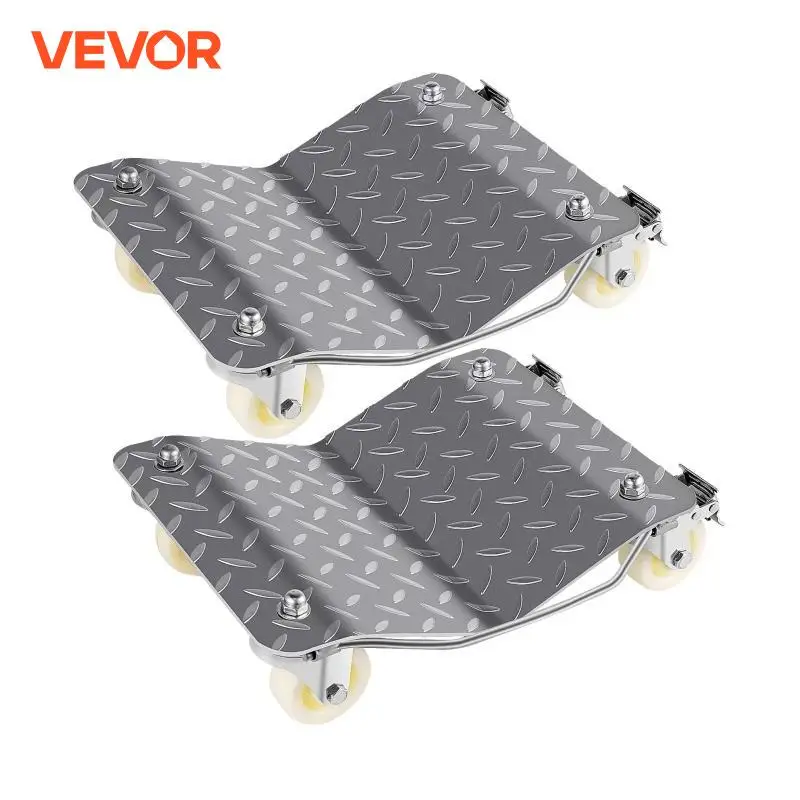 Car tire dollies 2 Pcs car tire wheel trolley dollies vehicle skates moving tire with 4 casters 1500 Lbs weight capacity auto repair mover