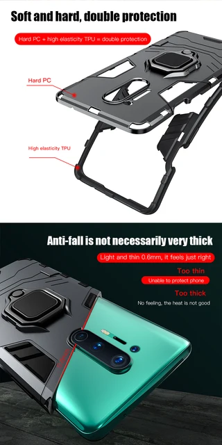 Custodia Per OnePlus 8T Con Anello Girevole 360° E Supporto Magnetico - Foto 11