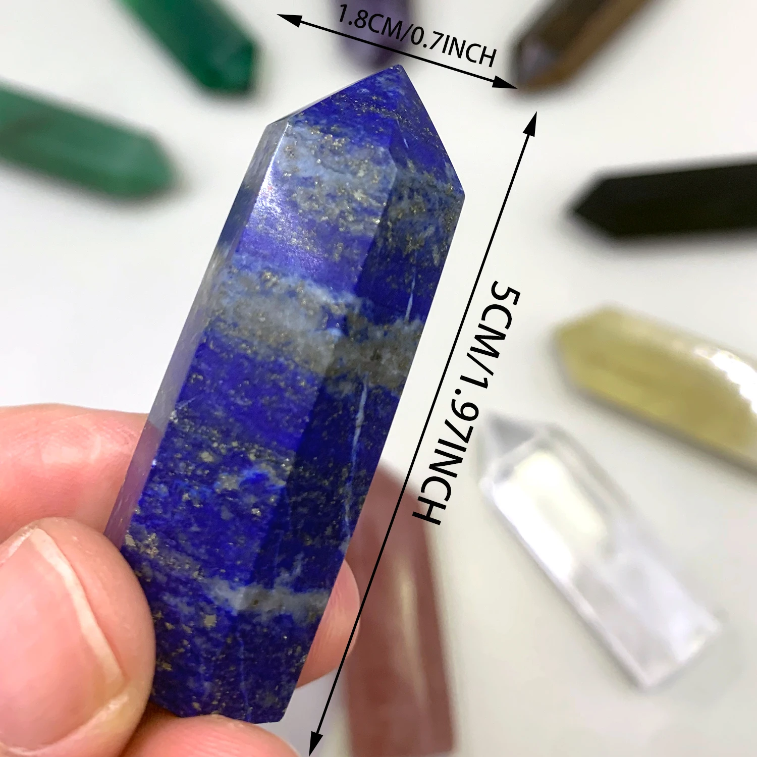 Crystal rough stone, ore specimen, crystal rod. Suitable for DIY jewelry making decoration, collection and gifts