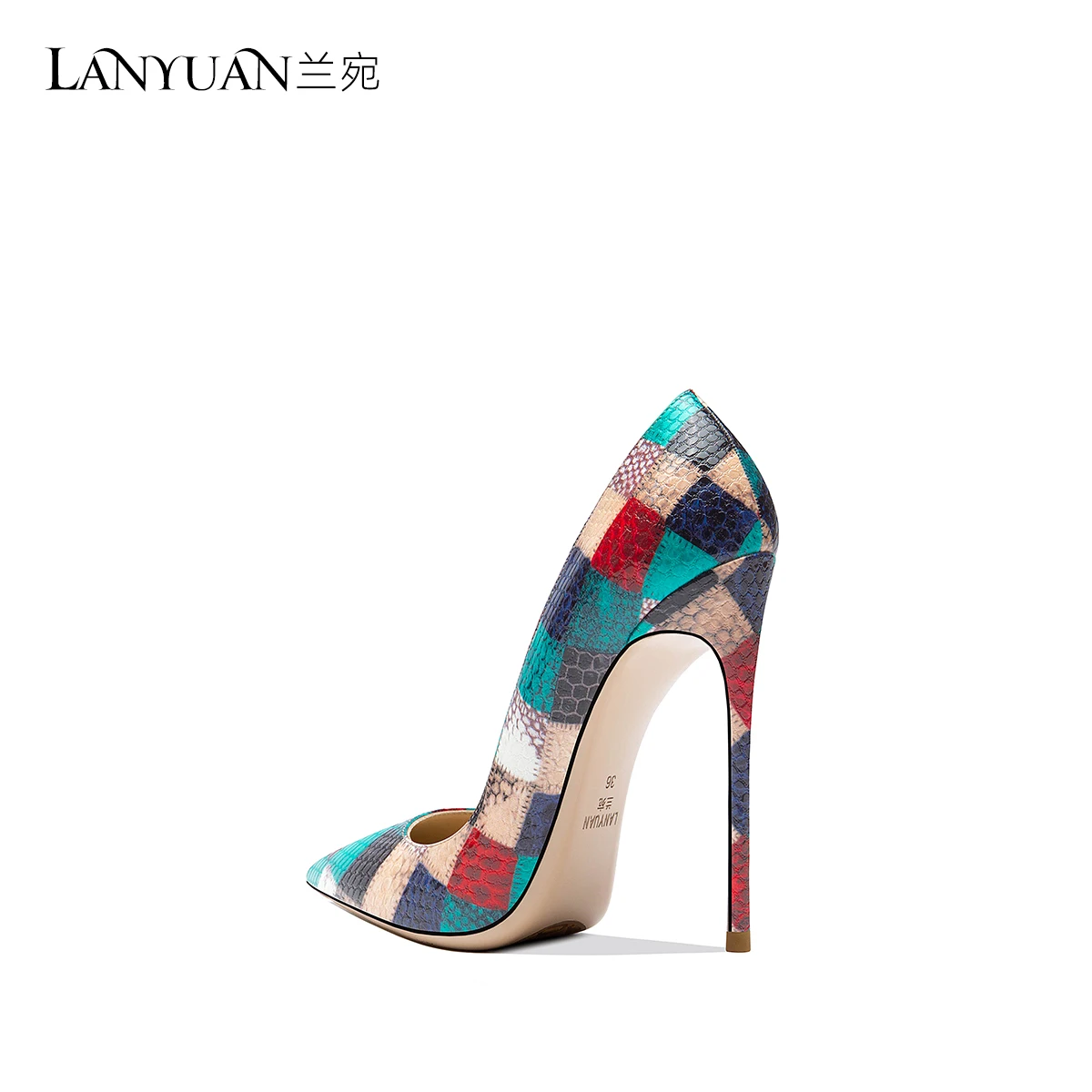 Snake Checkered High Heels Sexy Women Spring Pumps Top Quality Ladies Casual Daily Party Luxery Shoes Women Summer Autumn