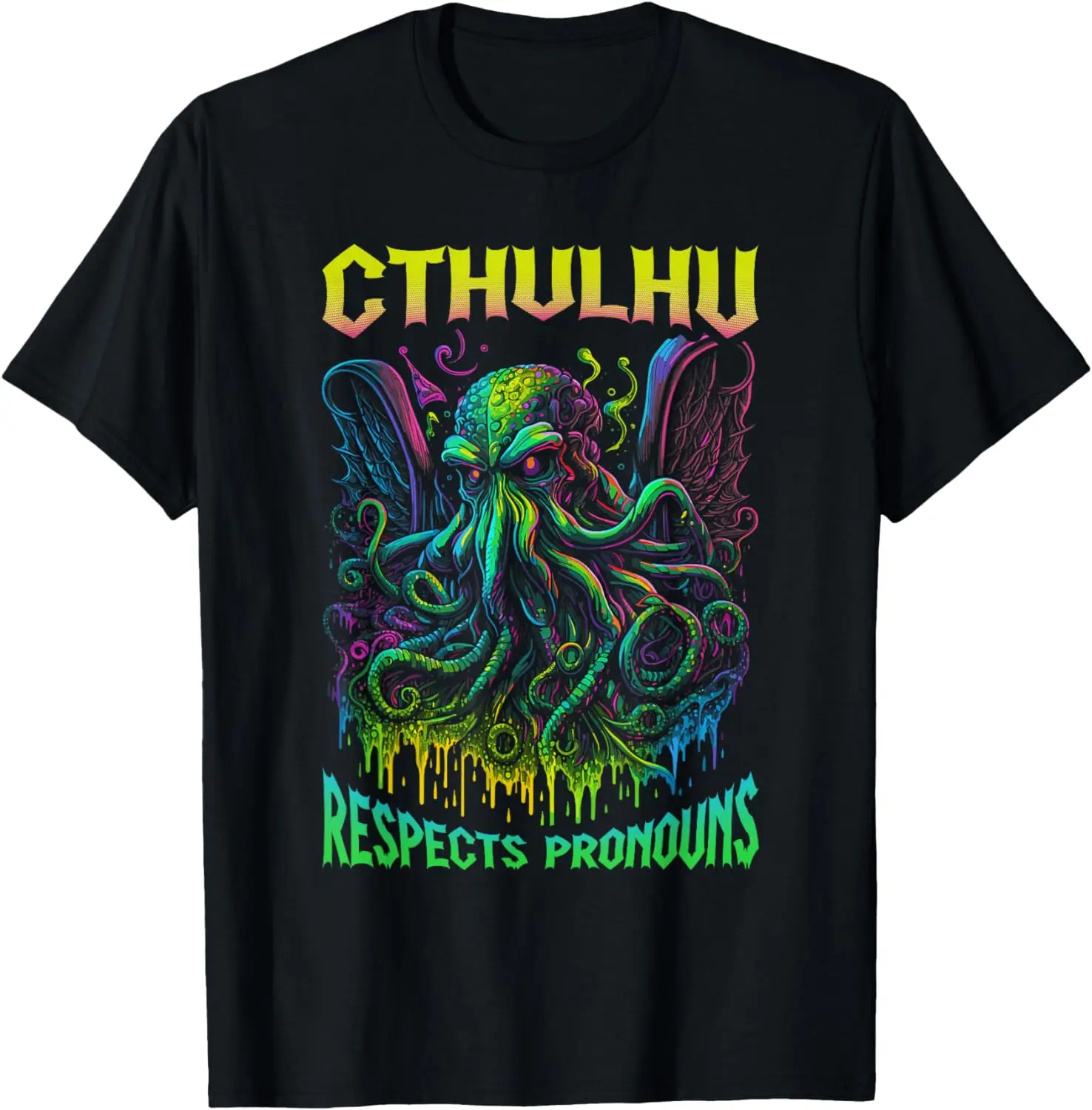 

Футболка Cthulhu с надписью «ПРАЙД», «ПРАЙД» ЛГБТ», «ужас»