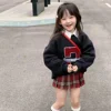 Children's Fashionable Autumn Collection Sweatshirt+Pleated Skirt 2-Piece Set For Girls 3-8 Years Old Brand: None 2
