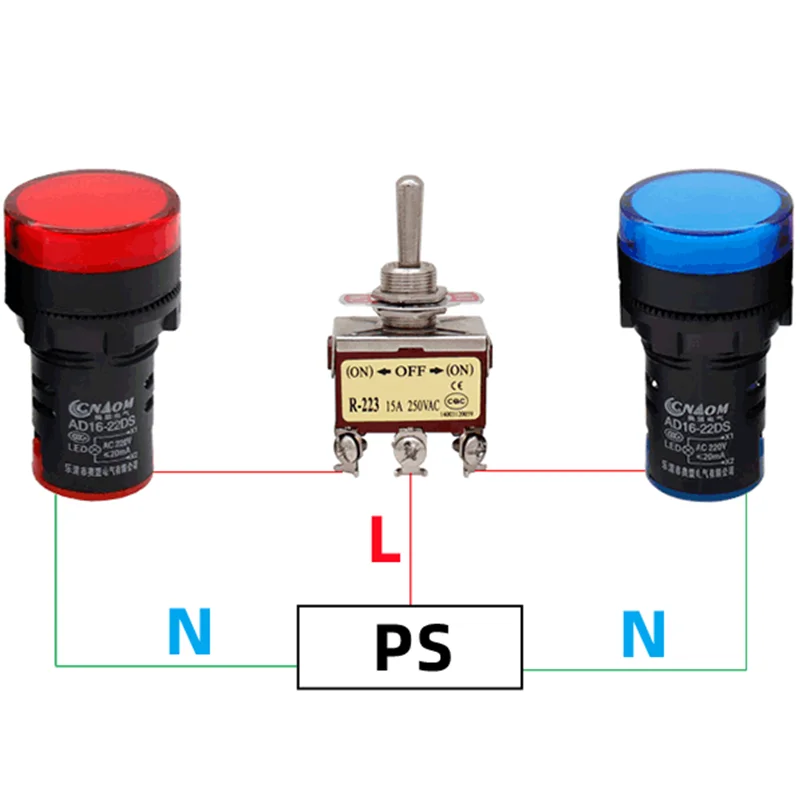 1PCS,High-end Toggle Rocker Button Switch,2/3/4/6/8/9/12 Pin,Self Reset/Self-locking,Silver Contact Copper Pin,12mm,250V 15A