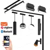 Smart Magnetic Track Light Tuya Zigbee Bluetooth DC48V LED Downlight Spot Flood Grille Lamps Mordern Home Living Room Black 1