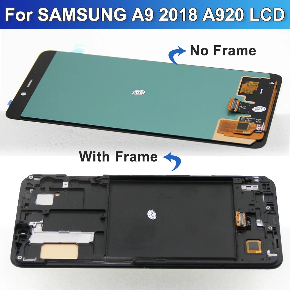 OLED Display For Samsung Galaxy A9 2018 A920 A920F LCD Display Touch Screen Digitizer Assembly For Samsung A9 Star Pro Screen