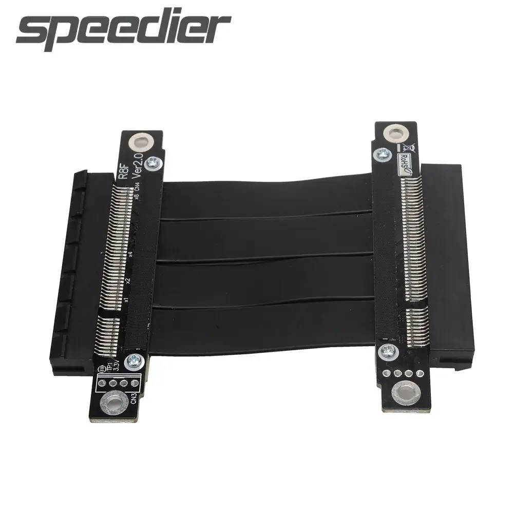 Conectores Fêmea para Fêmea Cabo de Extensão Direto de Sinal Server Gpu Pci-e 8x Extender Adt R88ff Pcie 3.0x8 Riser - Imagem 4
