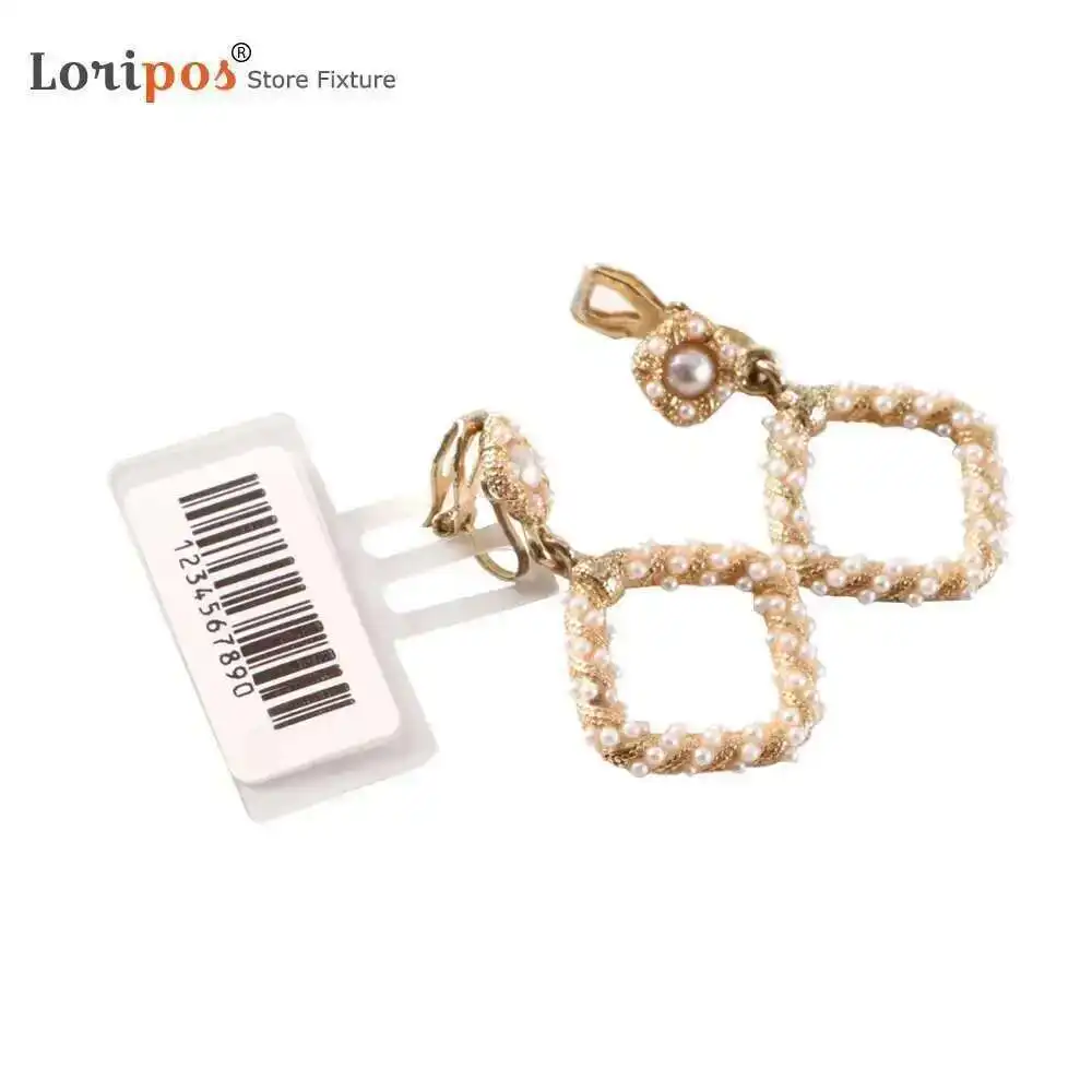 광학 프레임 슬립 온 라벨 베이스 안경 안경 슬라이드, 가격 태그 쥬얼리 소프트 스트립 라벨 플라스틱 홀더 마운트, 100 개