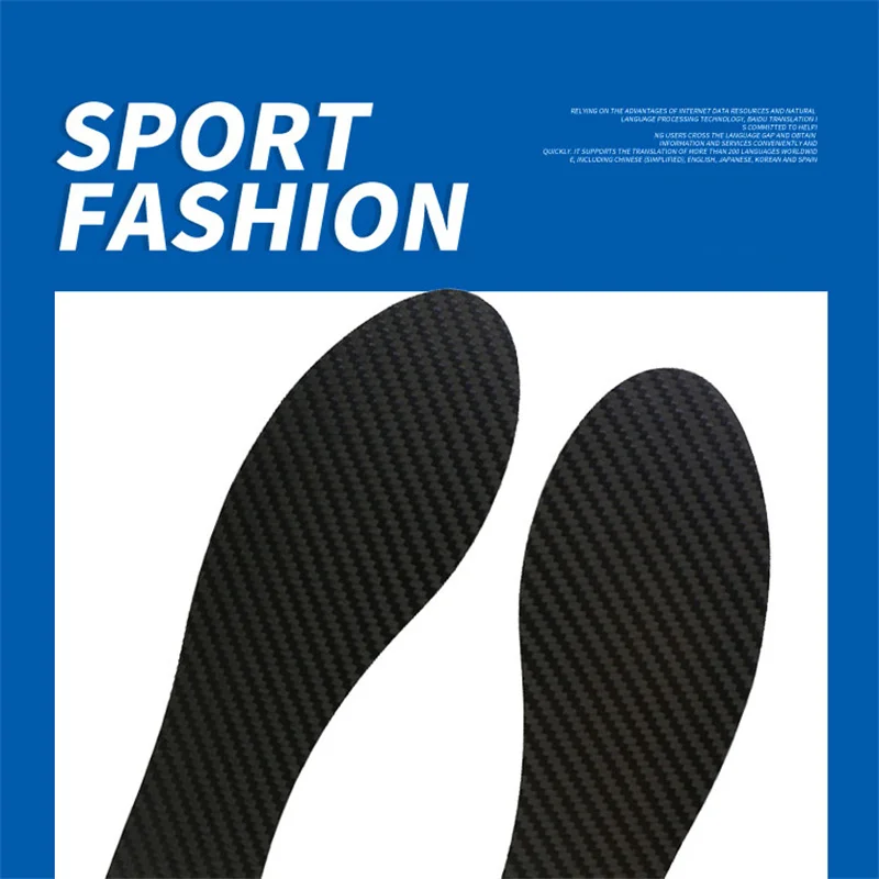 Carbon Fiber Insoles Full Palm Carbon Board Marathon Running Shoes Men Special Carbon Plate Detachable Add Propulsion Insoles