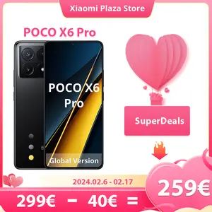 Poco X6 Pro 5G teléfono inteligente, versión Global, Dimensity 8300-Ultra  6,67 , flujo de 1,5 K, Pantalla AMOLED DotDisplay de 64MP, 67W, NFC -  AliExpress