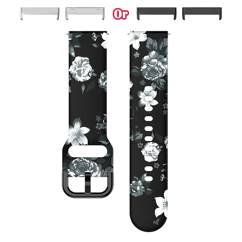 Colorful Print Lightweight Fashion Watch Strap - Sweatproof & Stylish Replacement Band