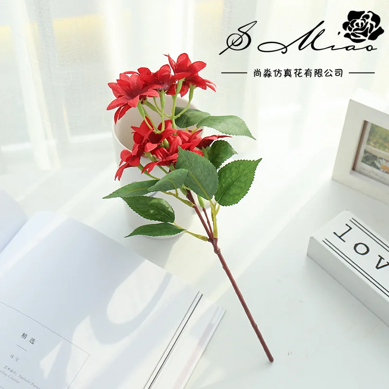 Mini Short Triangle Rose Creative Diy Supplies Flower Arrangement Accessories Artificial Flower Simulation Plant Silk Flower