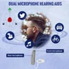 Bluetooth Rechargeable Digital BTE Hearing Aid Adjustable Volume Deaf Mini Sound Amplifier Portable Elderly Hearing Amplifier 4