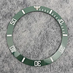 Luminous Ceramic Watch Bezel Insert - Classic 30.5 - 38mm Design (Green)