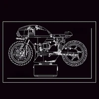 Technical Motorcycle Building Blocks City Sports Car Bricks Model Assembling MOC Gift Set Desktop Toys for Children BirthdayGift 5