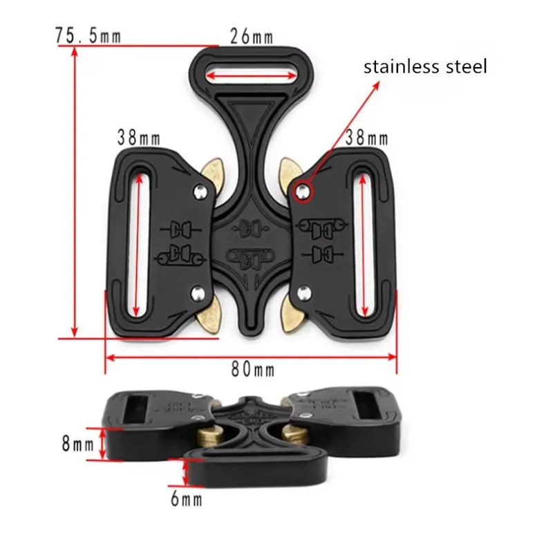 Enhanced Metal Buckles for Adjustable Outdoor Sports Belts