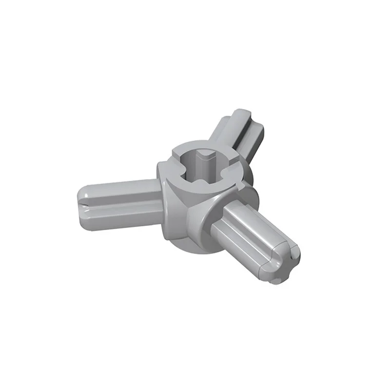 57585 Axle Connector Hub with 3 Axles Bricks Collections Bulk Modular GBC Toys For Technical MOC DIY Building Block Compatible
