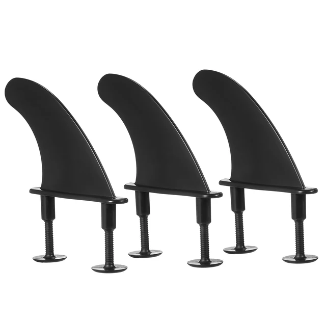 3pcs Soft Surfboard Fins with Screws 4.5 Inch Surf Fins for Soft