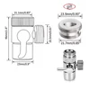 White Black Bidet Sprayer Head Kit Handheld Toilet Wash Bidet Faucet Sprayer Gun Anal Cleaning Butt Plugs Tap Hose Nozzle Set 6