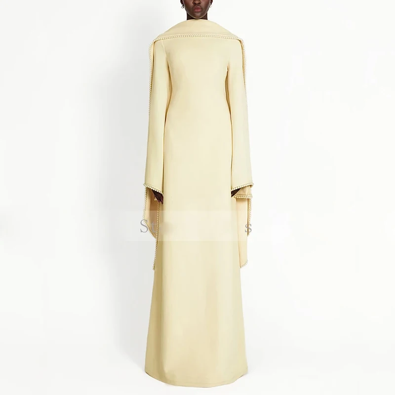 فستان ماكسي شال لؤلؤ هاي ستريت