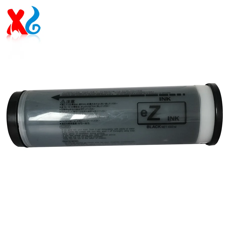 Cartucho a Jato de Tinta para Riso Ez200 201 220 230 231 300 301 330 370 371 390 570 571 Preto tipo Tinta Riso e 1000ml S7612e - Imagem 2