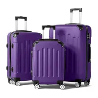 Ensemble de bagages 3 pièces, valises légères de voyage avec roulettes, serrure TSA et coin rigide, ensembles de bagages de voyage familial 2