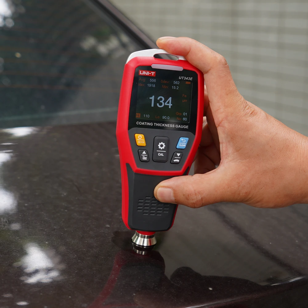UNI-T UT343E Coating Thickness Gauge 0-2000&micro;m Car Film Paint Thickness Tester TFT Screen Display With Bluetooth