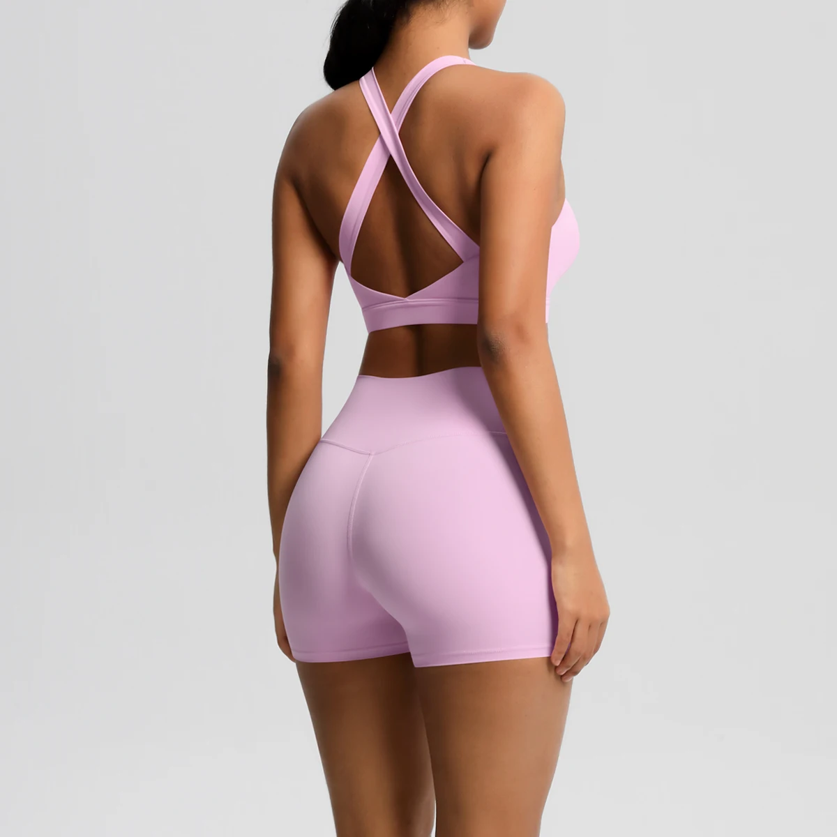 2PCS Women’s Yoga Set – Nude Feel Sports Bra & Leggings 6