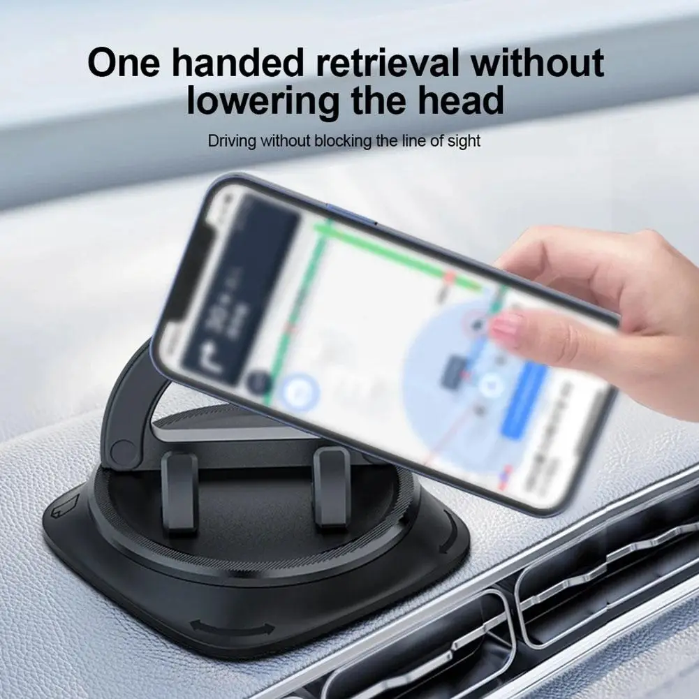 

Universal Car Phone Holder Dashboard Sticking 360 Degree Rotate Stand Bracket for iPhone Car Accessor T1H0
