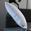 pure down Goose Down Sleeping Pillow Soft Bed Pillow for Sleeping with 100% Cotton Shell Set of 1 Standard Size 5