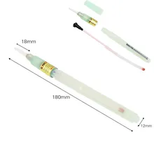

Fillable Flux Pen For PCB Soldering Plastic Reflow Solder Tool Applicator Brush Head No Clean 19cm Welding Accessories