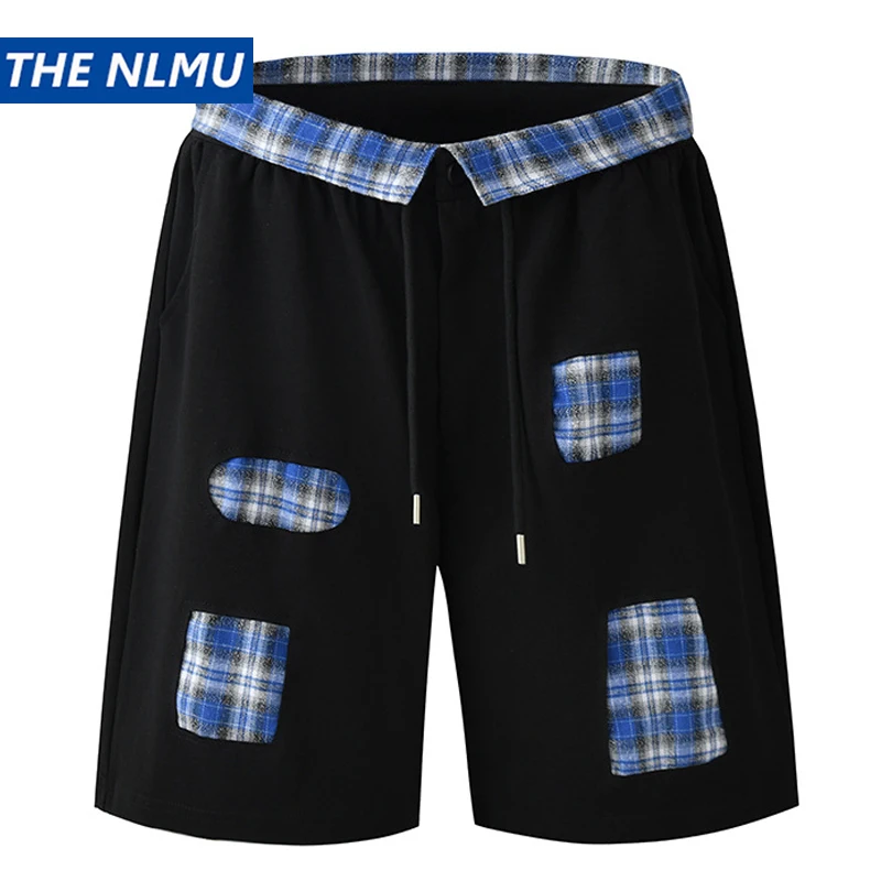 

Шорты мужские клетчатые в стиле Харадзюку, модные Свободные повседневные короткие штаны в стиле ретро, в стиле хип-хоп, Y2K, лето 2024