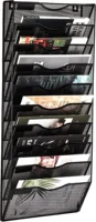 10 Pockets Mesh Wall File Holder Organizer Office Hanging Magazine,for Living Room, Hotel,Trade Show, Exhibition 1