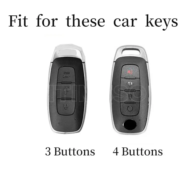 Zinc Alloy+leather Car Remote Key Fob Case Cover for Nissan Qashqai Altima Ariya 2022 Original Remote Control Key Shell