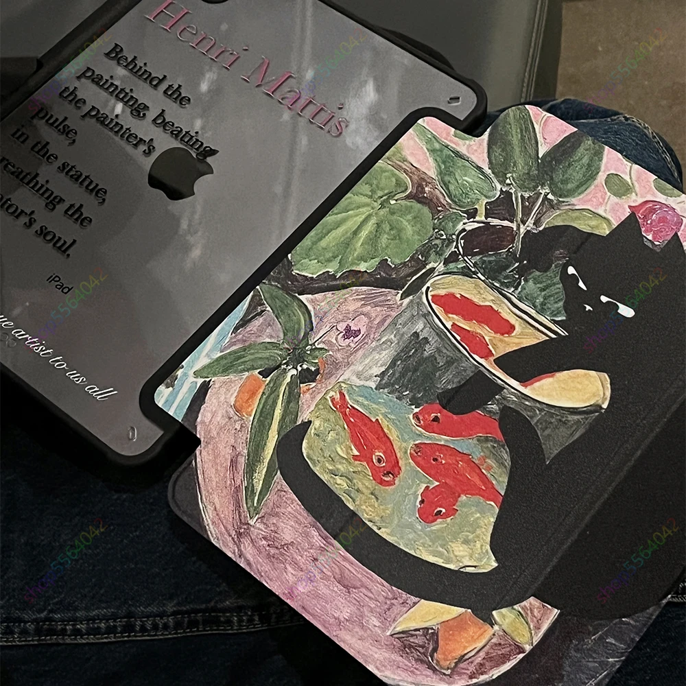 Nuova Custodia Per Ipad Custodia Per Gatti Graffiti Per Ipad Air 5Th Generation 2022 10.9 Pollici Air 4 10Th Gen Pro 11 12.9 Funda Con Portamatite