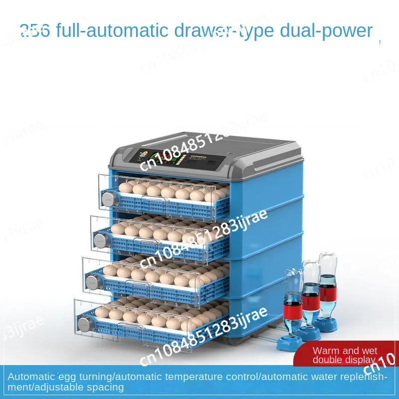 

Инкубатор большой емкости с двойным напряжением, 128/256, полностью автоматический мощный инкубатор, автоматический инкубатор для куриных барабанов, перепелов, голубей