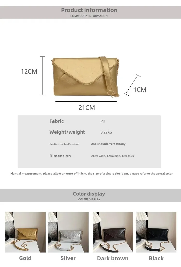 Élégant mini sac à bandoulière avec chaîne