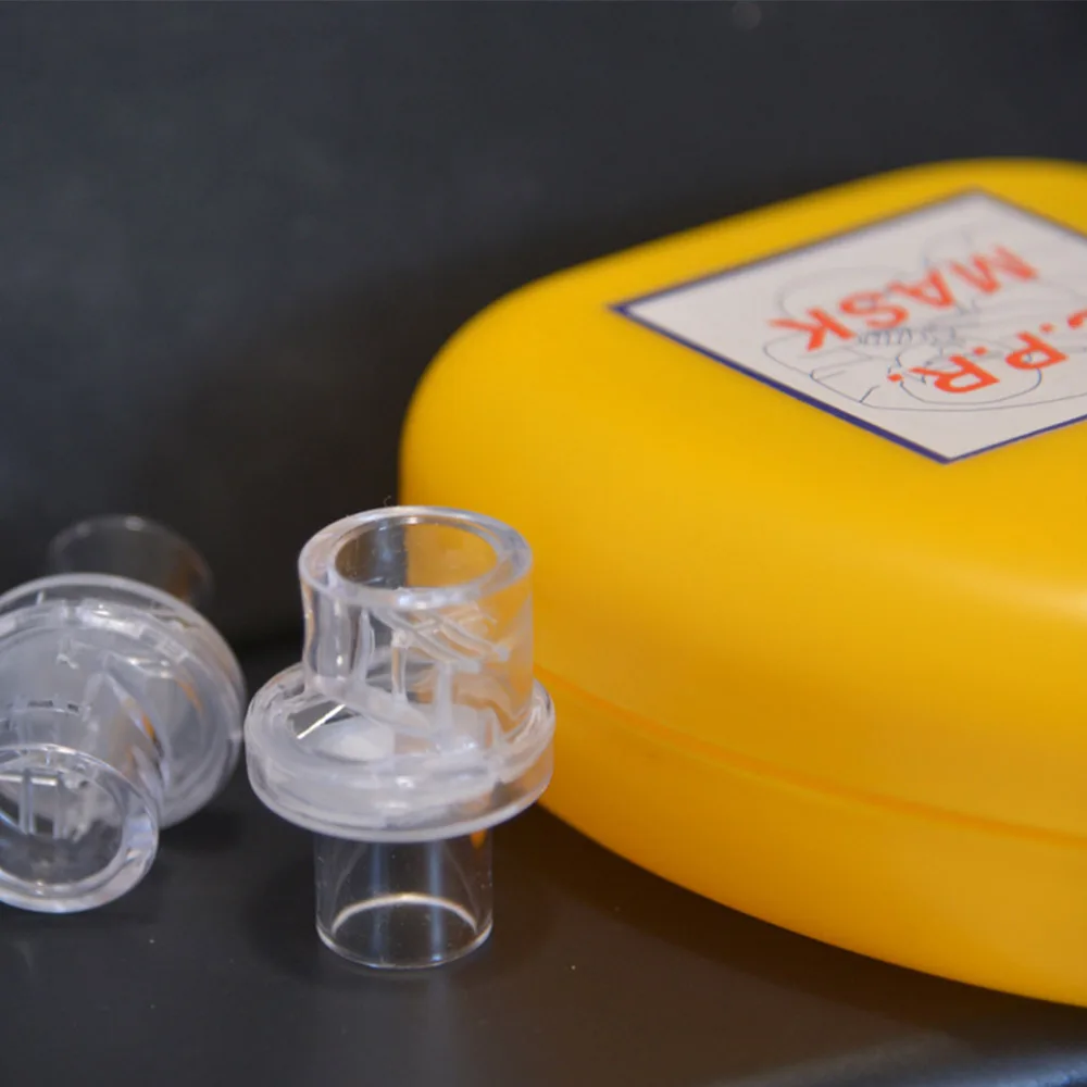 First Aid Mask CPR Emergency Respirator Filter Plug Professional Breathing Protect Rescuers Artificial Respiration Reuseable