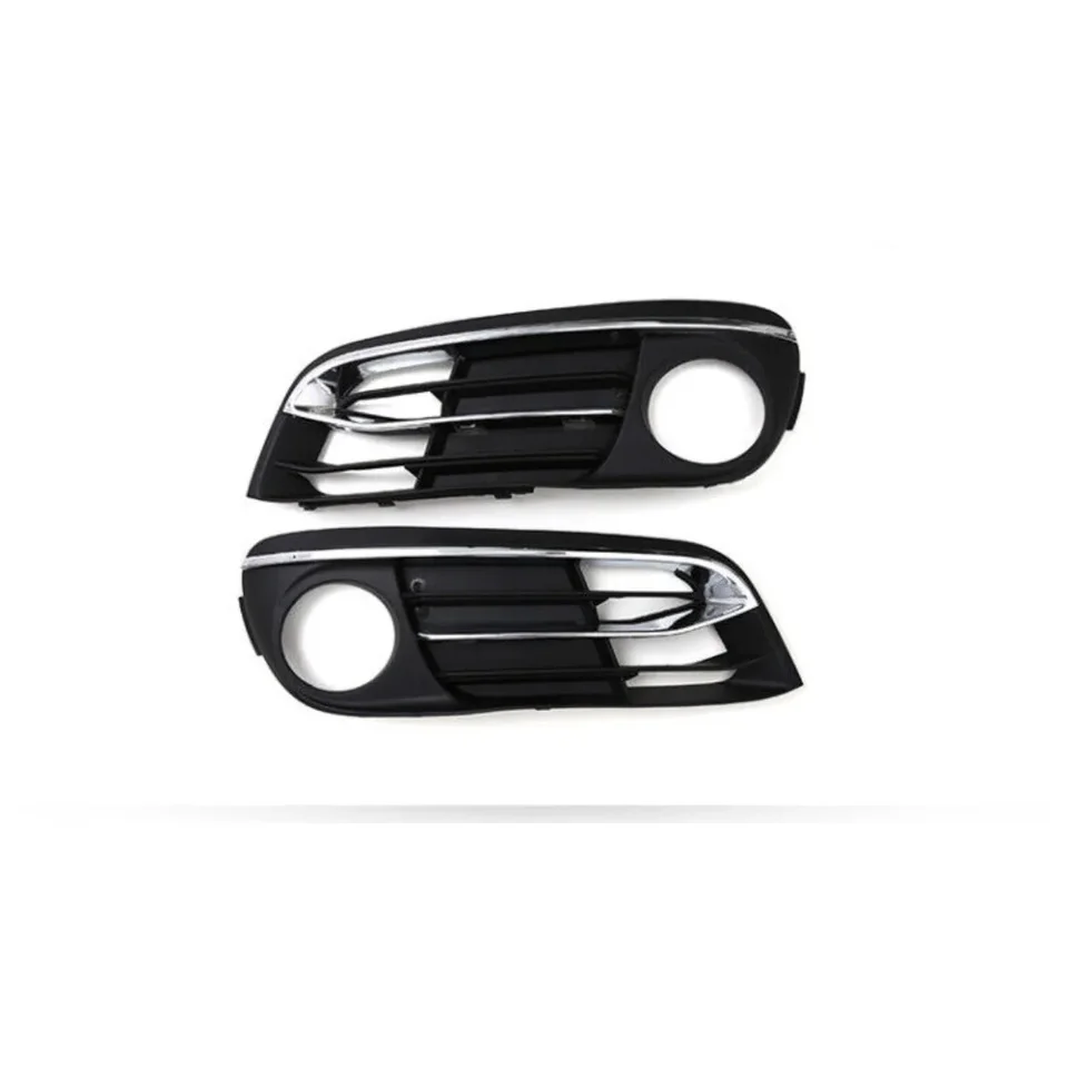 Pair Of Fog Light Covers For 2015-2017 BMW X3 & X4 (F25, F26) – Glossy Black ABS Grille Trim
