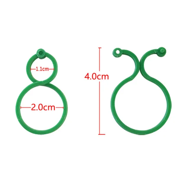 50 db Növényi Tartó Klipek Kötések A Mászáshoz Növény Rögzítő Csat Kerti Állvány Szerszám Szőlő Támogató - Image 3